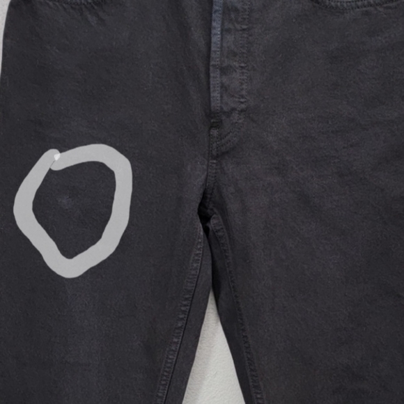 REDONE ORIGINALS HIGH RISE STRAIGHT LEG RAW HEM, SIZE 28 - Picture 12 of 12